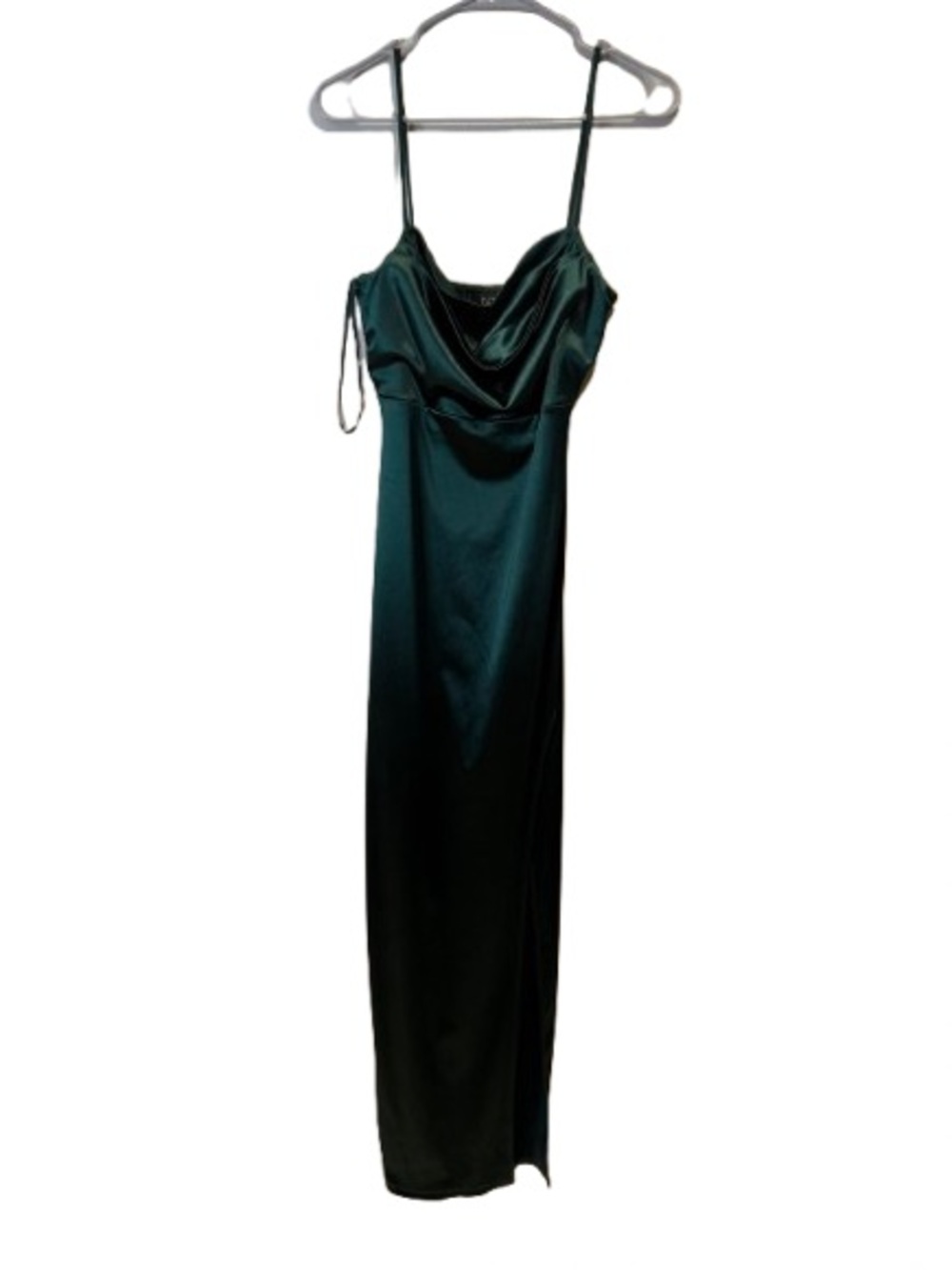 Windsor Dark Green Satin Slip Maxi Dress